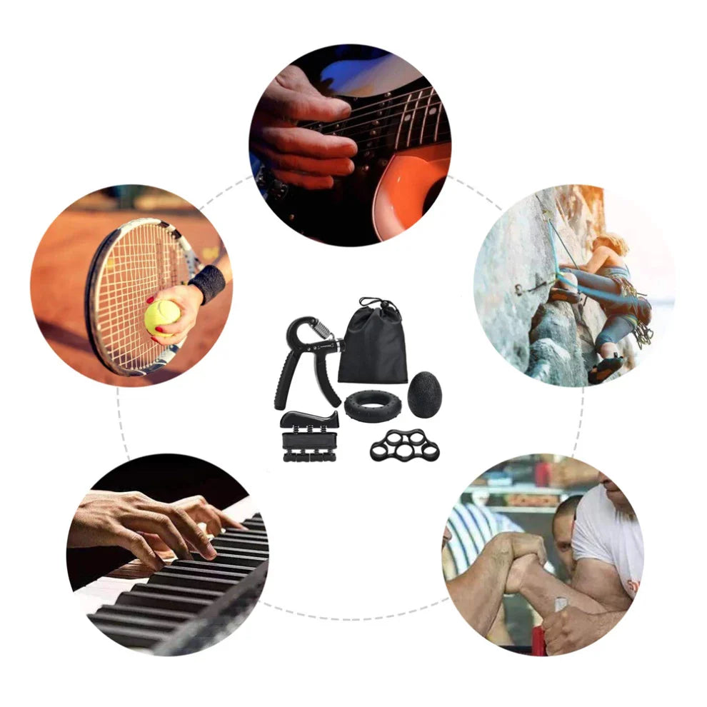 مجموعة تقوية قبضة اليد (عبوة من 5 قطع)