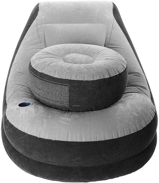INTEX Inflatable Sofa ULTRA LOUNGE SOFA + Portable Electric Air Pump For Free
