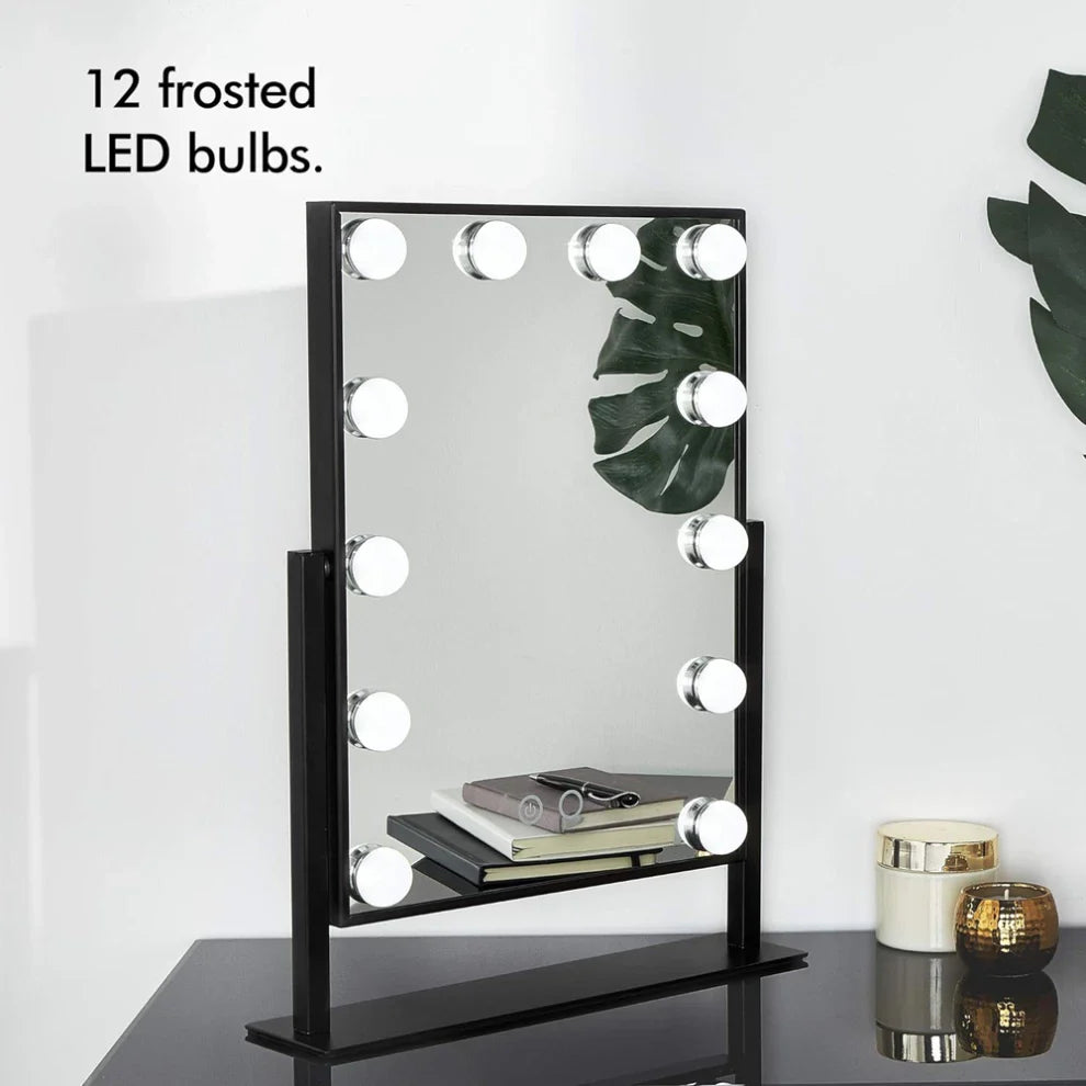 مرآة مكياج LED