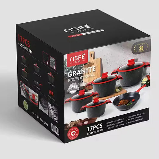 OSFE 17PCS COOKWARE SET