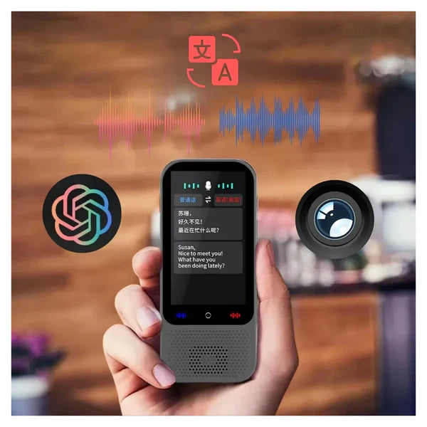 جهاز الترجمة الذكي يدعم 138 لغة بالذكاء الاصطناعي (S80 Pro)