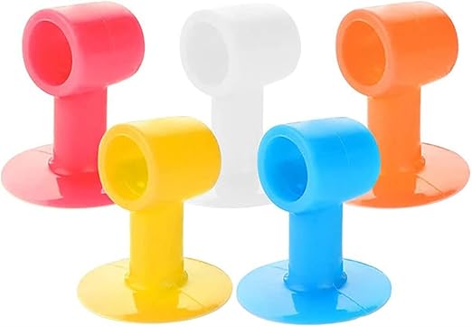 ELECDON Door Stopper, 5 Pieces, Wall Protector Anti-Collision and Shock Absorber and Hole-Free