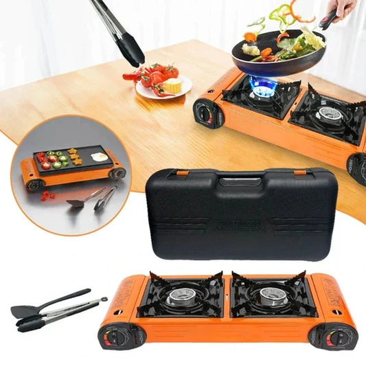 Portable Double Gas Stove