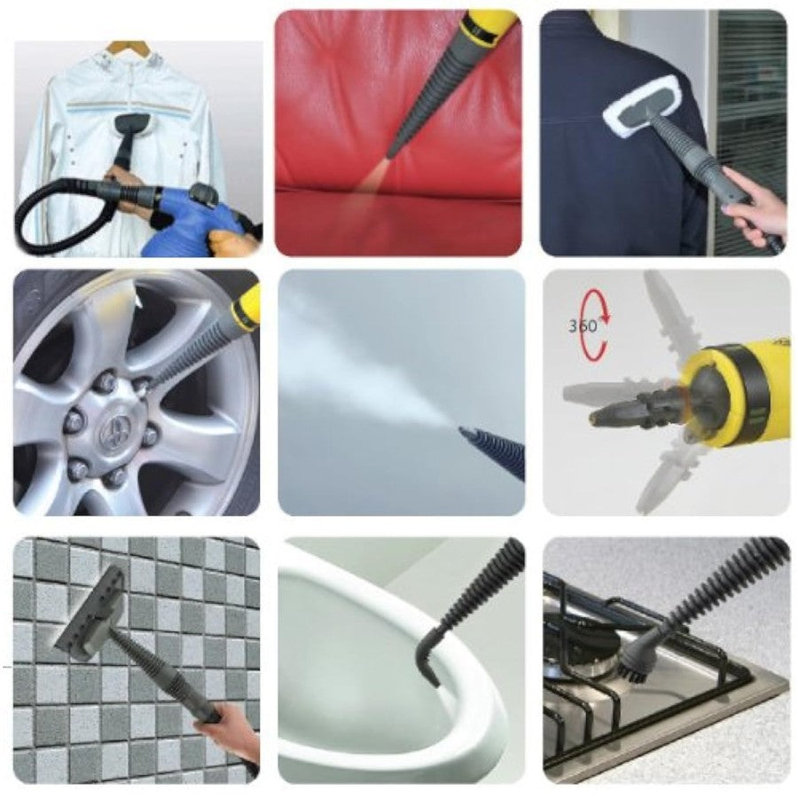 منظف بخاري كهربائي محمول، مزيل للبقع