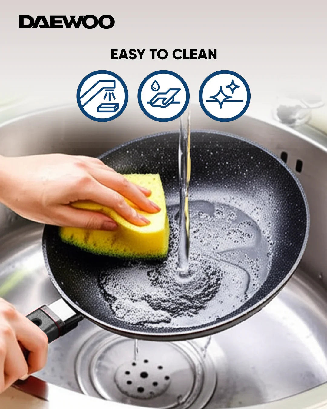 طقم أواني طهي دايو من سلسلة X، 9 قطع - ألومنيوم مصبوب، غير لاصق من الجرانيت، آمن للاستخدام في الفرن والحث الحراري - أسود وأحمر