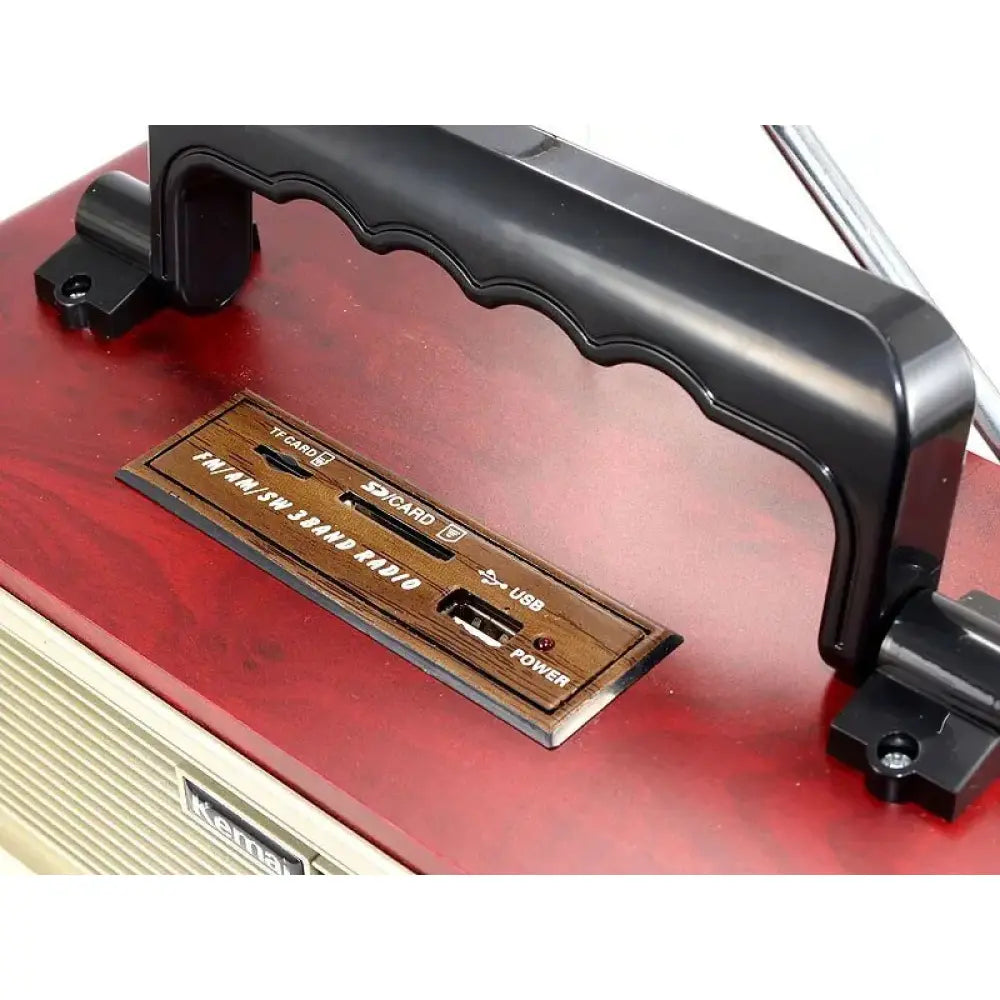 Kemai MD-1800BT راديو محمول عتيق قديم راديو FM خشبي قديم مع AM | FM | تردد موجة SW ، USB | SD | فتحة بطاقة TF و AUX و Bluetooth عن بعد ميزة راديو عتيق