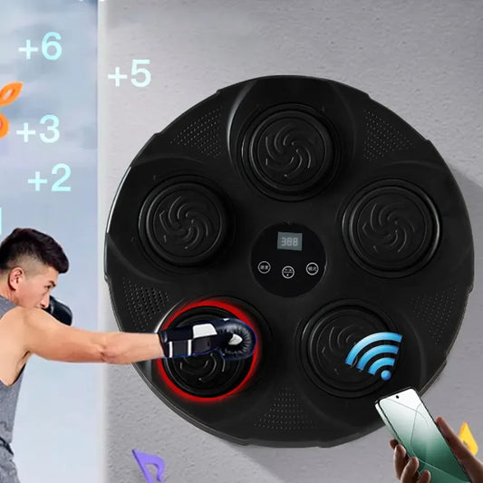 Musical Wall Mounted Boxing Machine with Bluetooth Speaker
