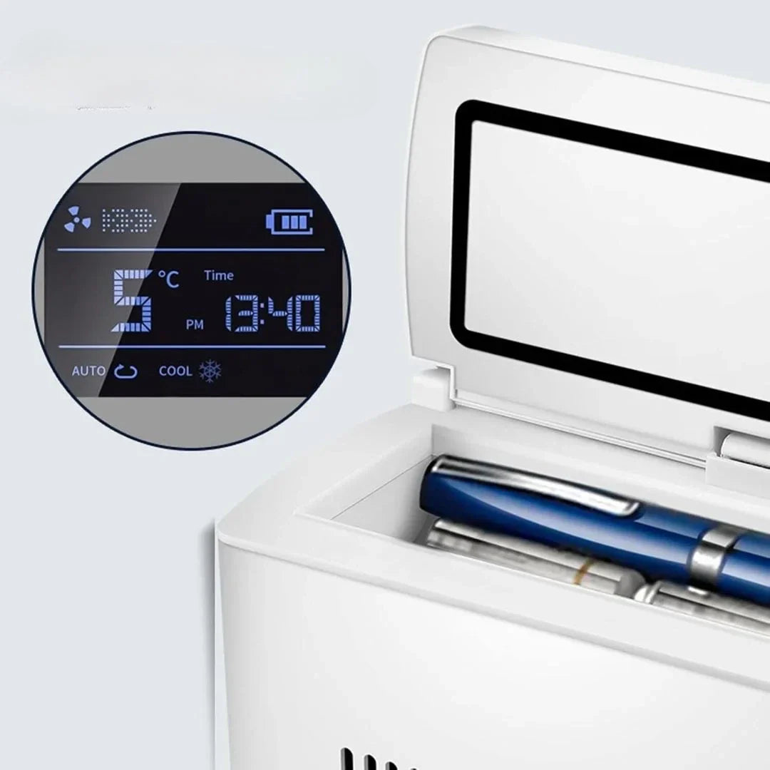 ثلاجة صغيرة قابلة لإعادة الشحن مزودة بالأنسولين