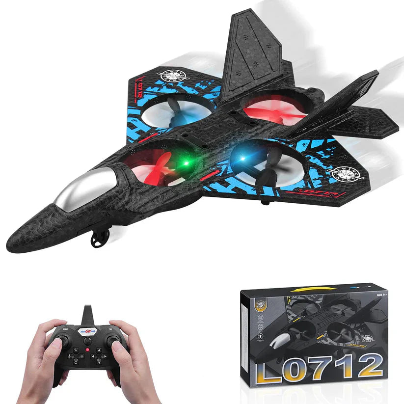 طائرة L0712 رباعية المراوح تدور 360 درجة بدون رأس