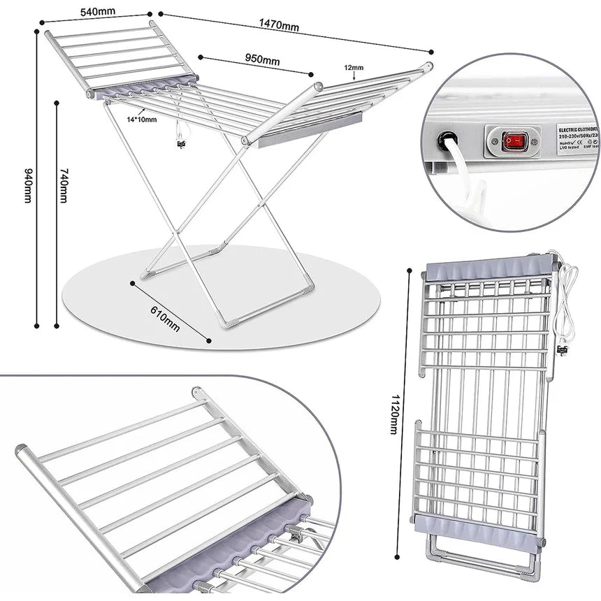Electric Folding Clothes Drying Rack