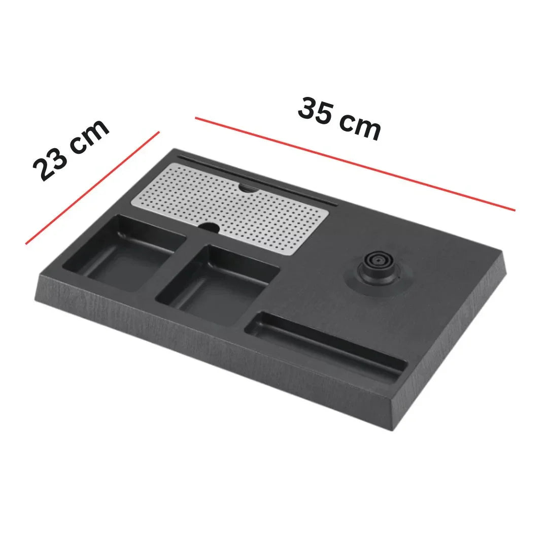 مجموعة غلاية فندقية من الفولاذ المقاوم للصدأ سعة 1.2 لتر مع قاعدة متعددة الوظائف