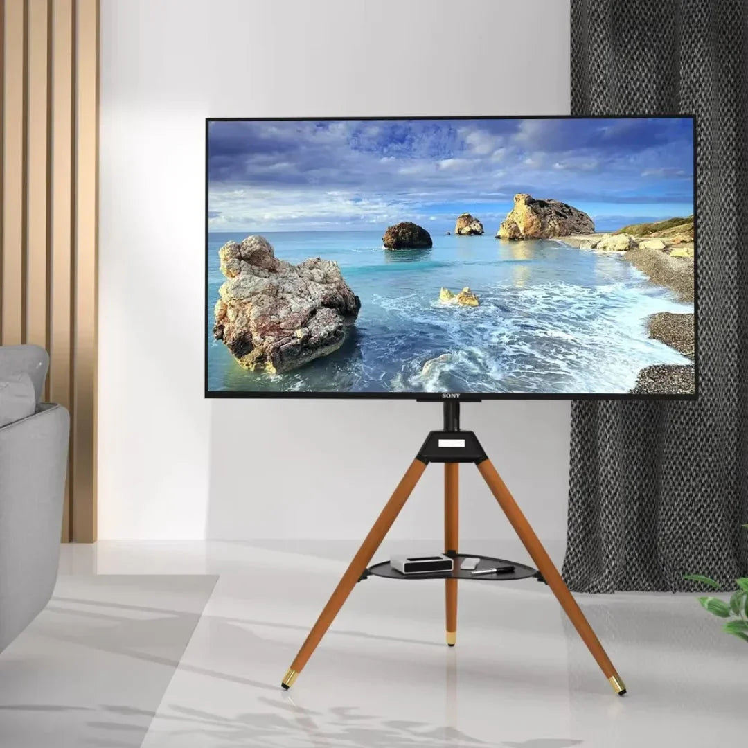 حامل تلفزيون قابل للتعديل لشاشات مقاس 32 - 75 بوصة