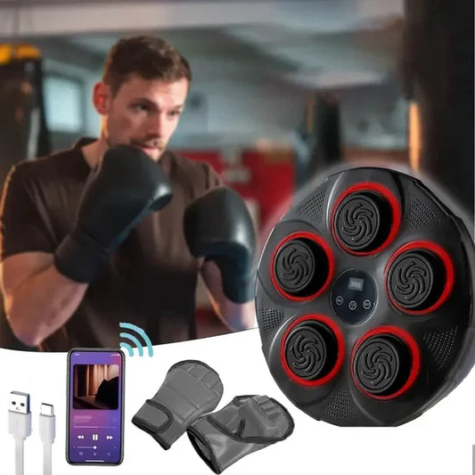 Musical Wall Mounted Boxing Machine with Bluetooth Speaker