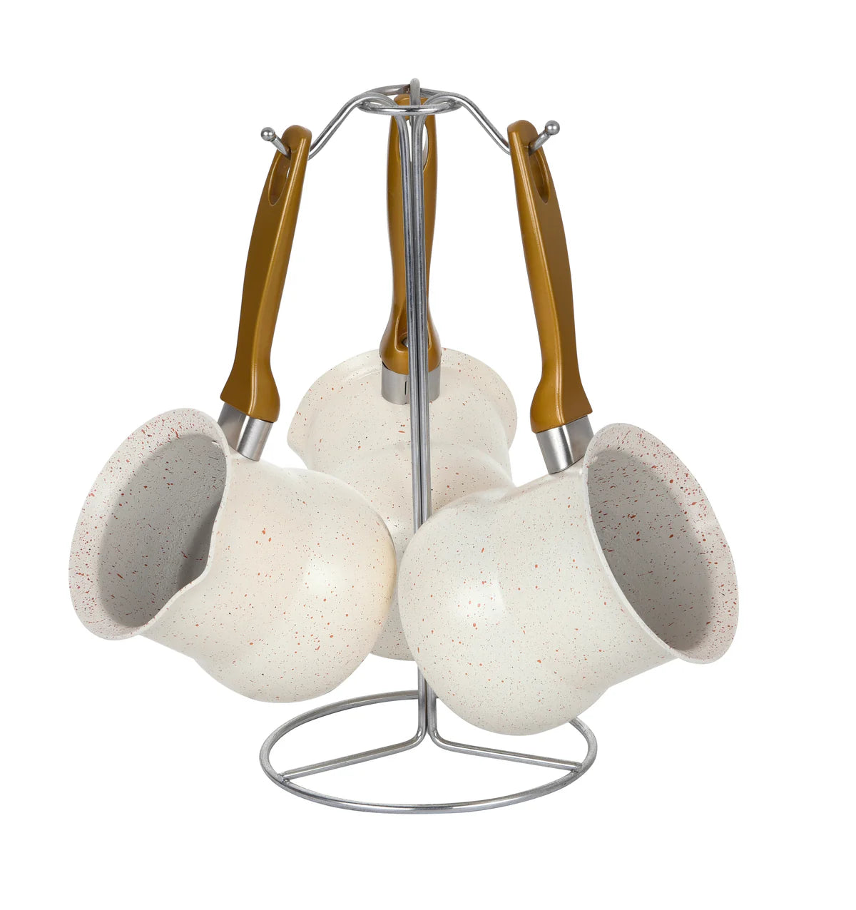 أوسفي طقم أواني طهي جرانيت مكون من 23 قطعة - أبيض