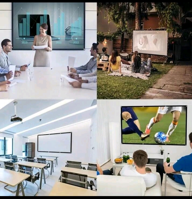 شاشة عرض ناعمة قابلة للطي ومضادة للتجاعيد ومحمولة، عالية الدقة، مناسبة لغرفة النوم وغرفة المعيشة