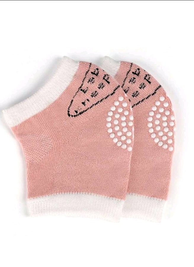 Two pieces of knee and elbow pads for crawling babies, padded anti-slip protection for toddlers' knees