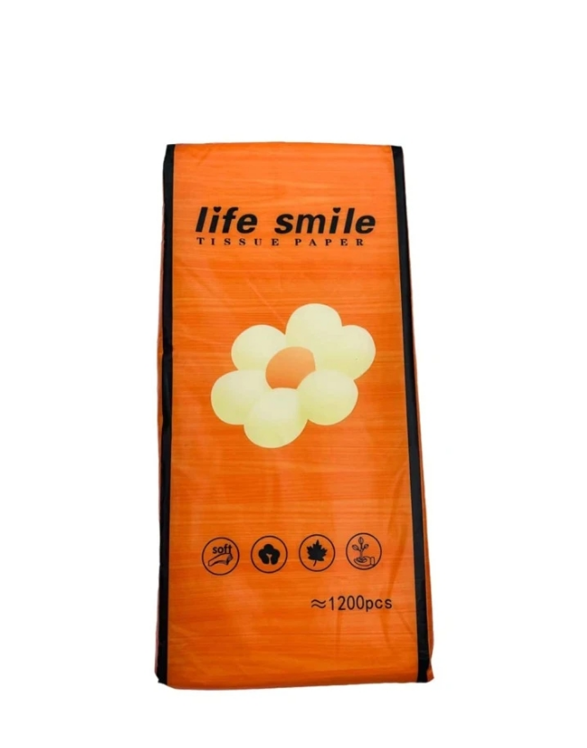 3 عبوات مناديل ورقية، 1200 ورقة في العبوة، مناديل وجه أكثر سمكًا