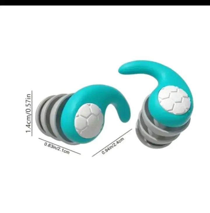 One Pair of Silicone Noise-Canceling Earplugs with Storage Case