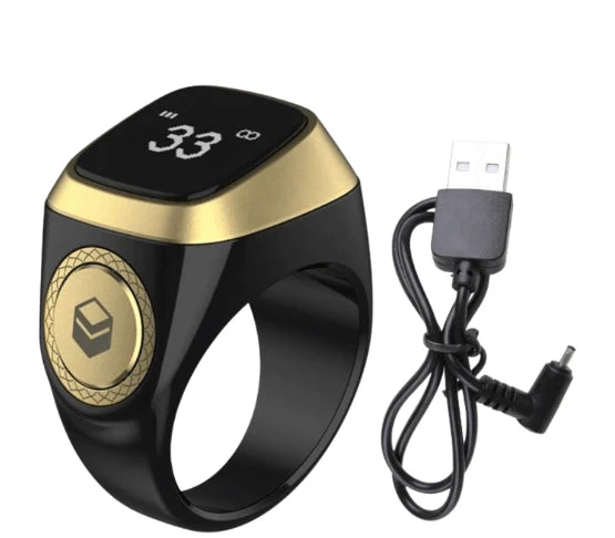 خاتم التسبيح الذكي بشاشة عداد رقمي