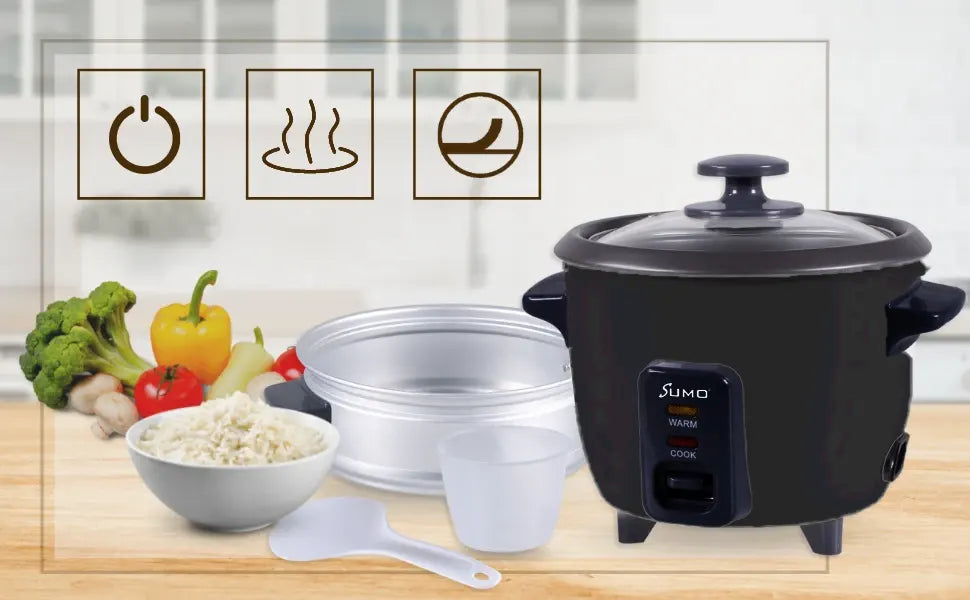 قدر طبخ الأرز الكهربائي 1 لتر – 400 واط من سومو (SX-100)