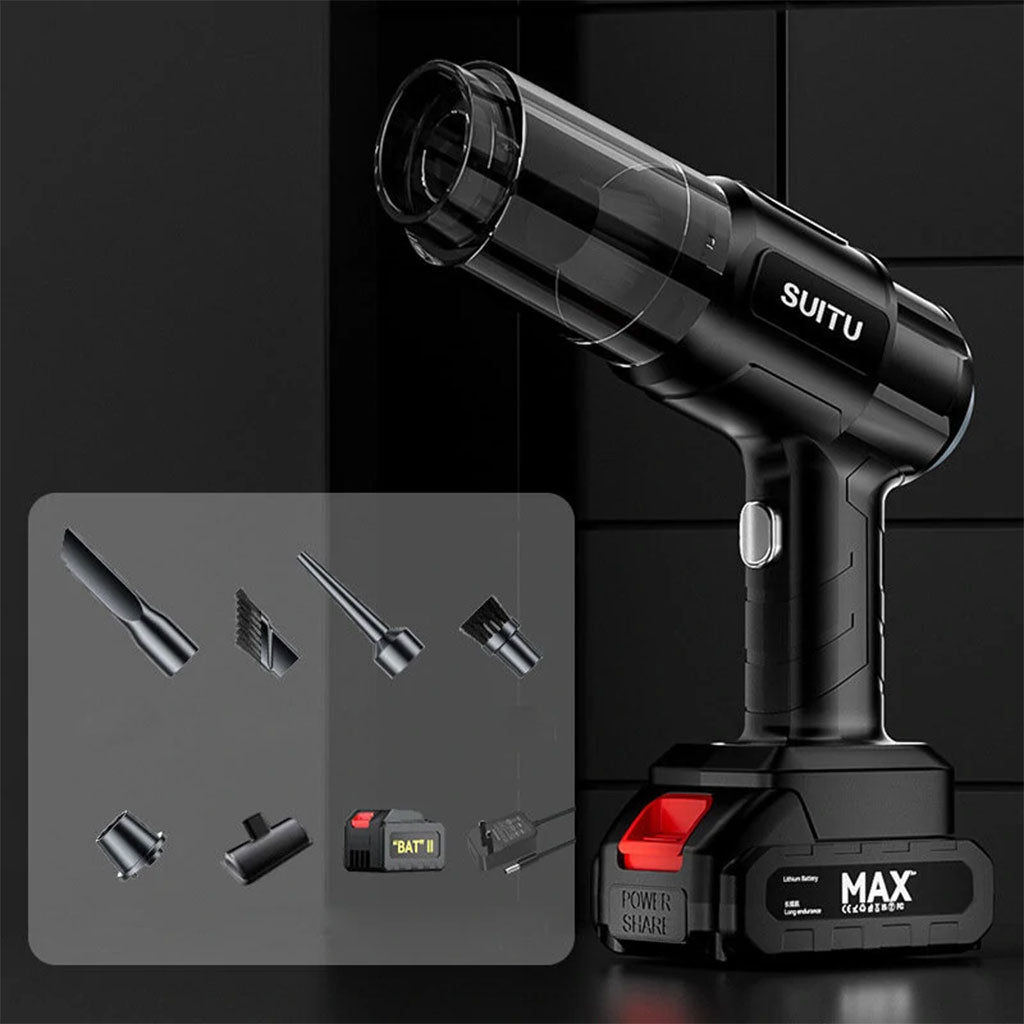 مكنسة كهربائية مثبتة على السيارة