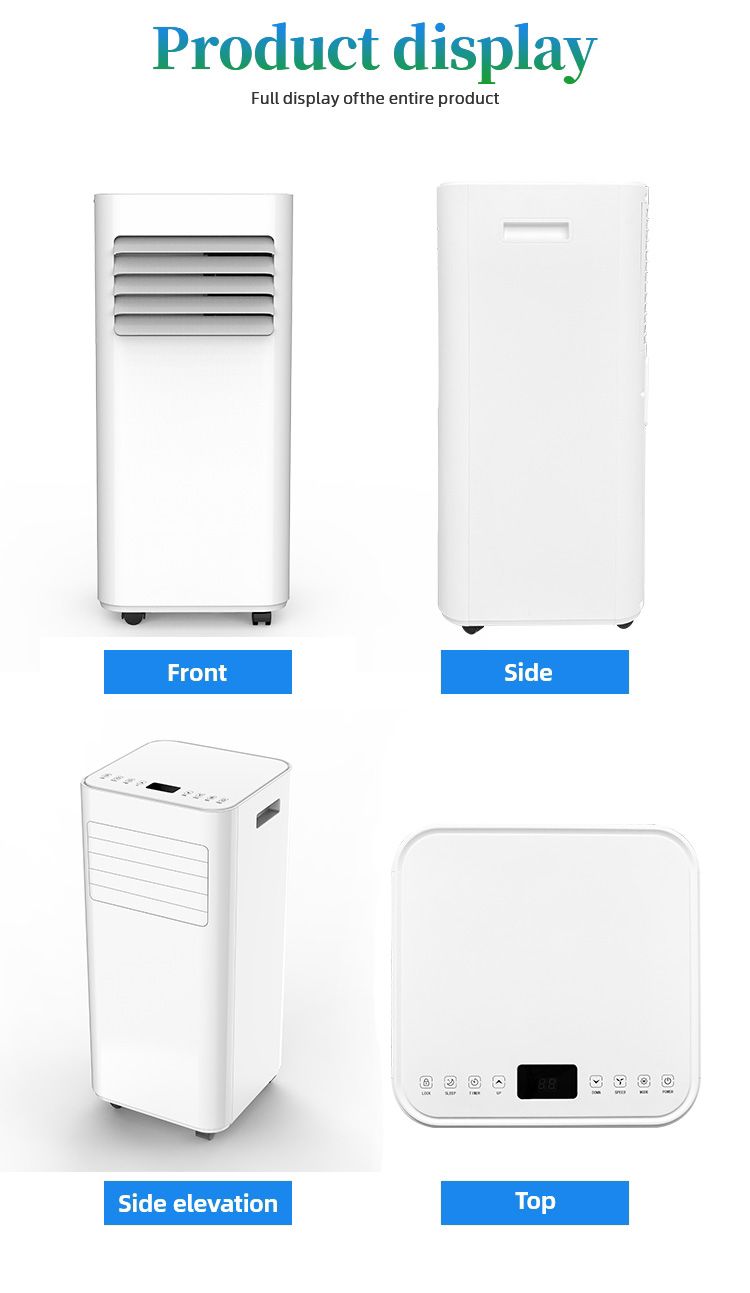 مكيف فريون متنقل يعمل بالكومبريسور مع ريموت