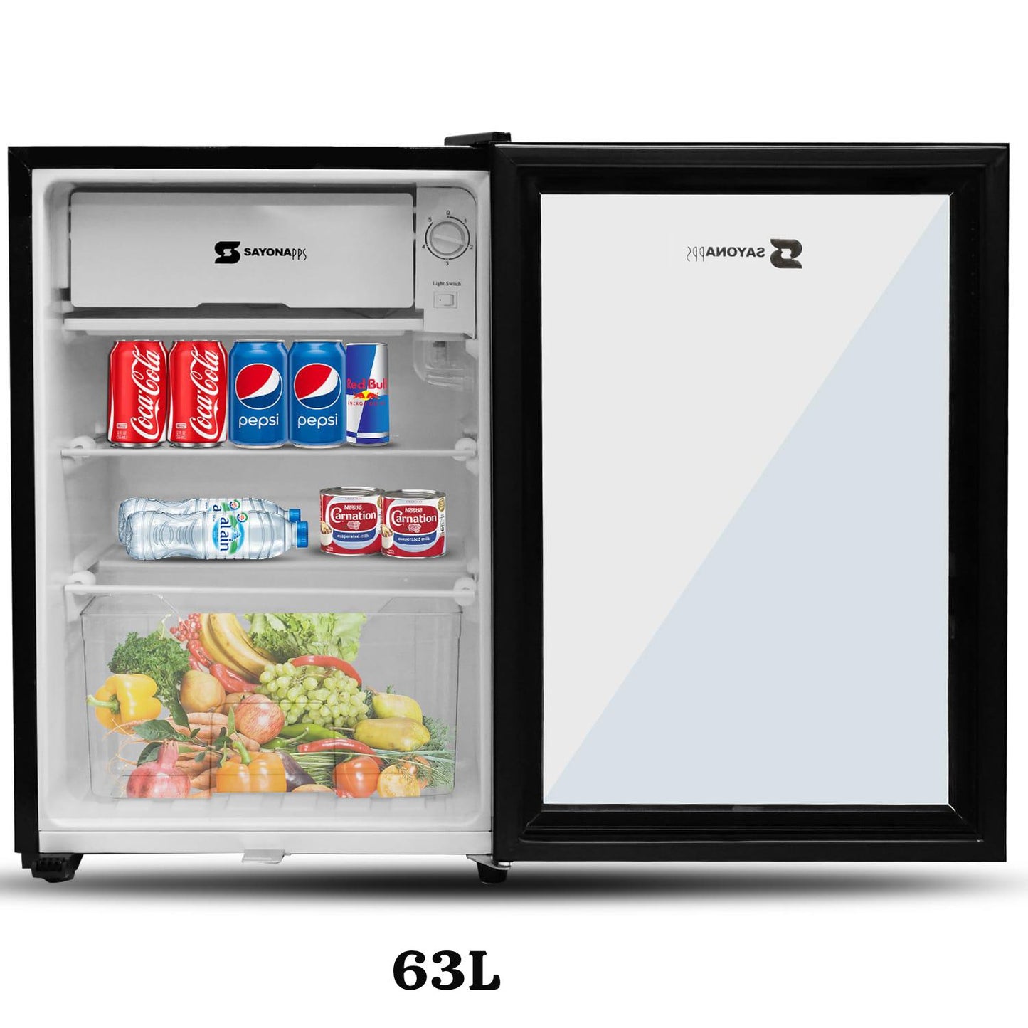 سايونا SBC-63 ثلاجة مكتب صغيرة 63 لتر