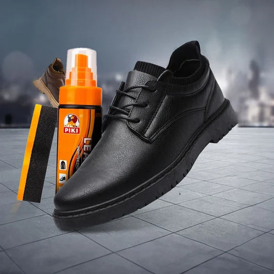 PIKI Leather Cleaning and Polishing Liquid with Sponge (150ml)