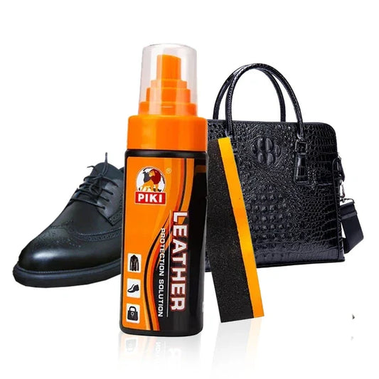 PIKI Leather Cleaning and Polishing Liquid with Sponge (150ml)