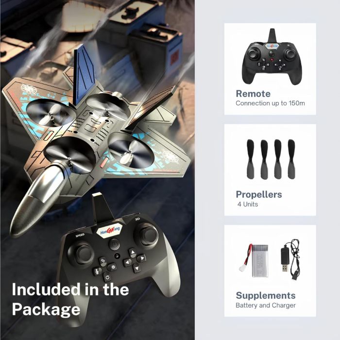 طائرة L0712 رباعية المراوح تدور 360 درجة بدون رأس