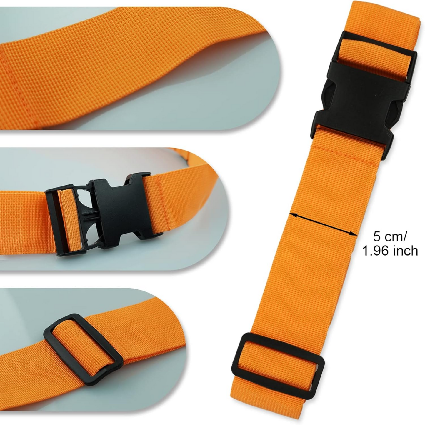 حزام أمتعة متقاطع لحماية الحقائب أثناء السفر (YUMO TRAVEL - 4.3M Cross Luggage Belt)