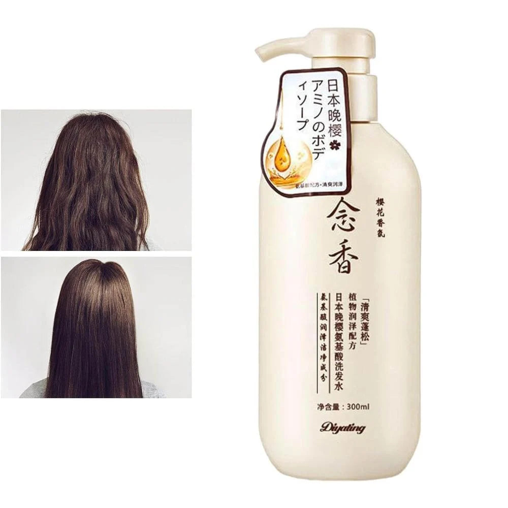 شامبو ساكورا الياباني لنمو الشعر ومنع التساقط ومكافحة القشرة 300 مل (Sakura Japanese Hair Growth & Anti-Dandruff Shampoo 300ml)