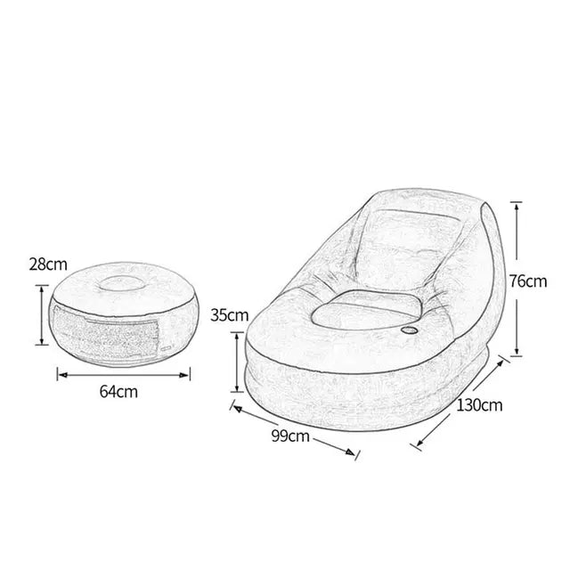 أريكة انتكس القابلة للنفخ ULTRA LOUNGE SOFA + مضخة هواء كهربائية محمولة مجانًا