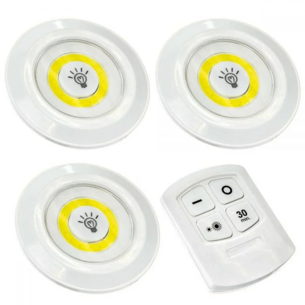 إضاءة 3 قطع مع جهاز التحكم عن بعد