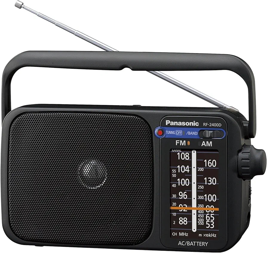 راديو محمول باناسونيك FM/AM مع موالف RF-2400D أسود