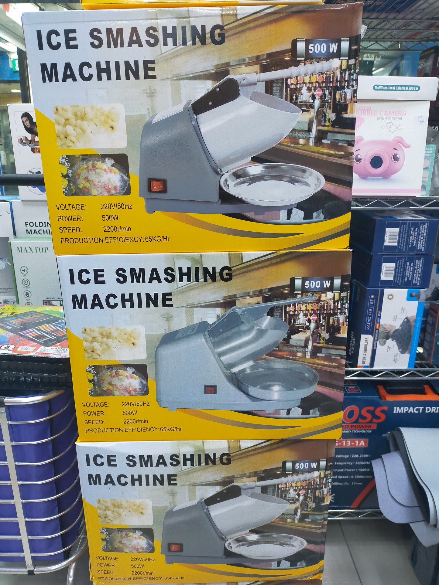 آلة تكسير الثلج المصنوعة من الفولاذ المقاوم للصدأ