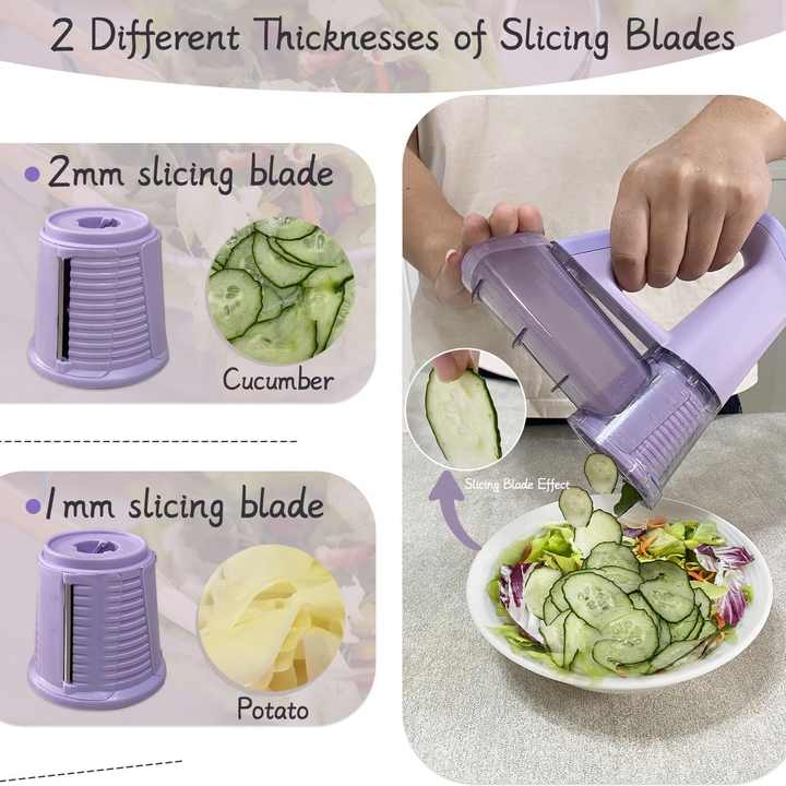 مفرمة وقطاعة خضراوات لاسلكية متعددة الوظائف