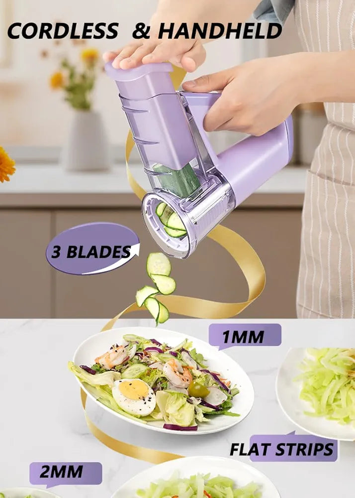 مفرمة وقطاعة خضراوات لاسلكية متعددة الوظائف