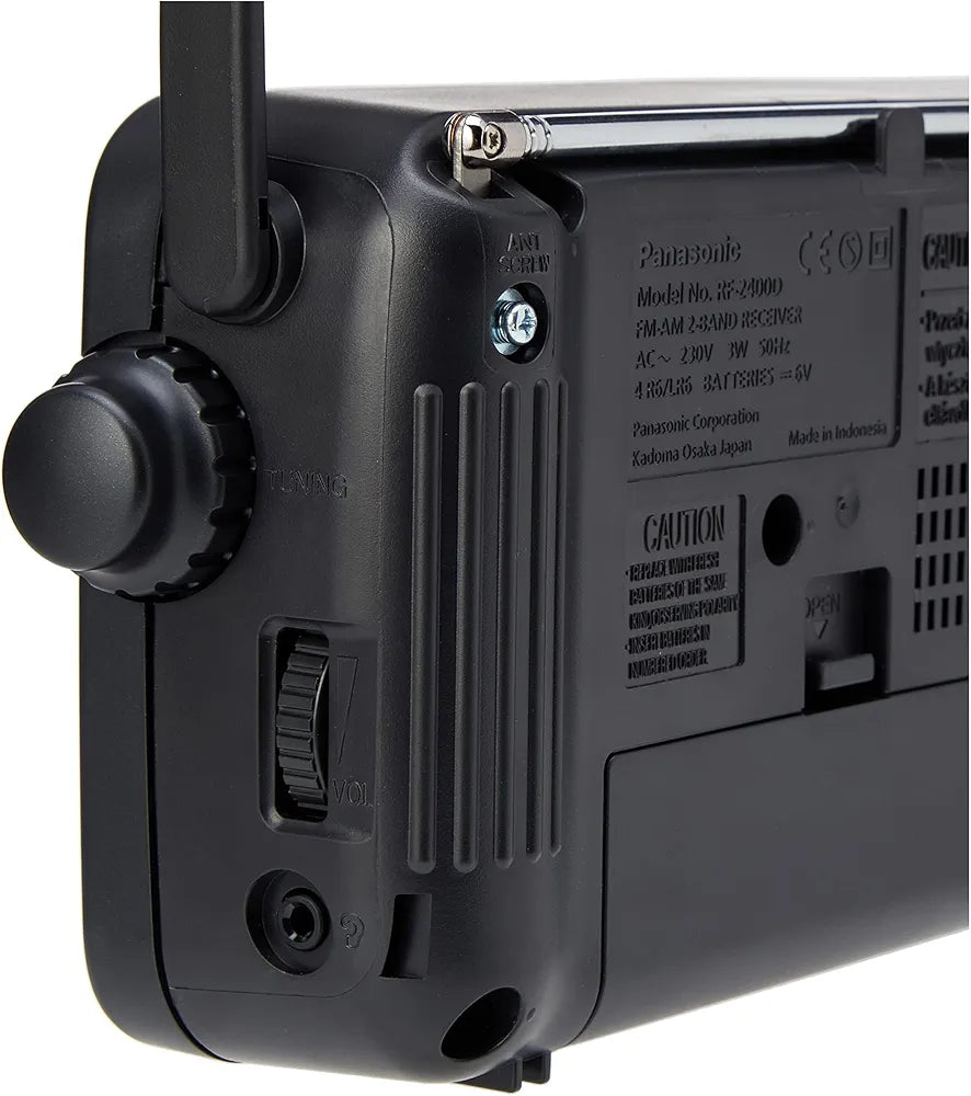 راديو محمول باناسونيك FM/AM مع موالف RF-2400D أسود