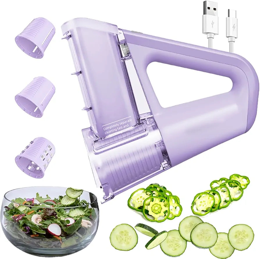 مفرمة وقطاعة خضراوات لاسلكية متعددة الوظائف