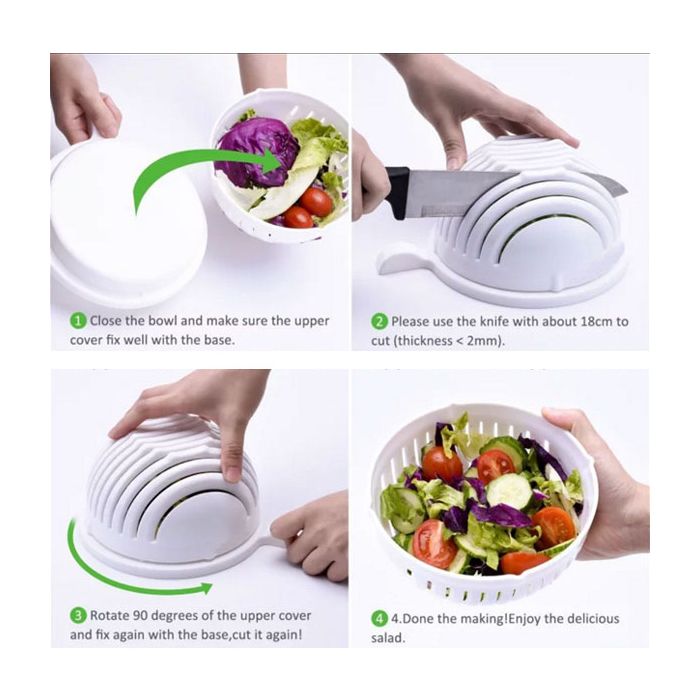 أداة وعاء تقطيع سلطة الخضار والفواكه