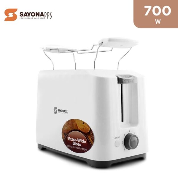 توستر ومحمصة خبز كهربائية سايونا 700 واط (Sayona Pop Up Toaster ST-4463)