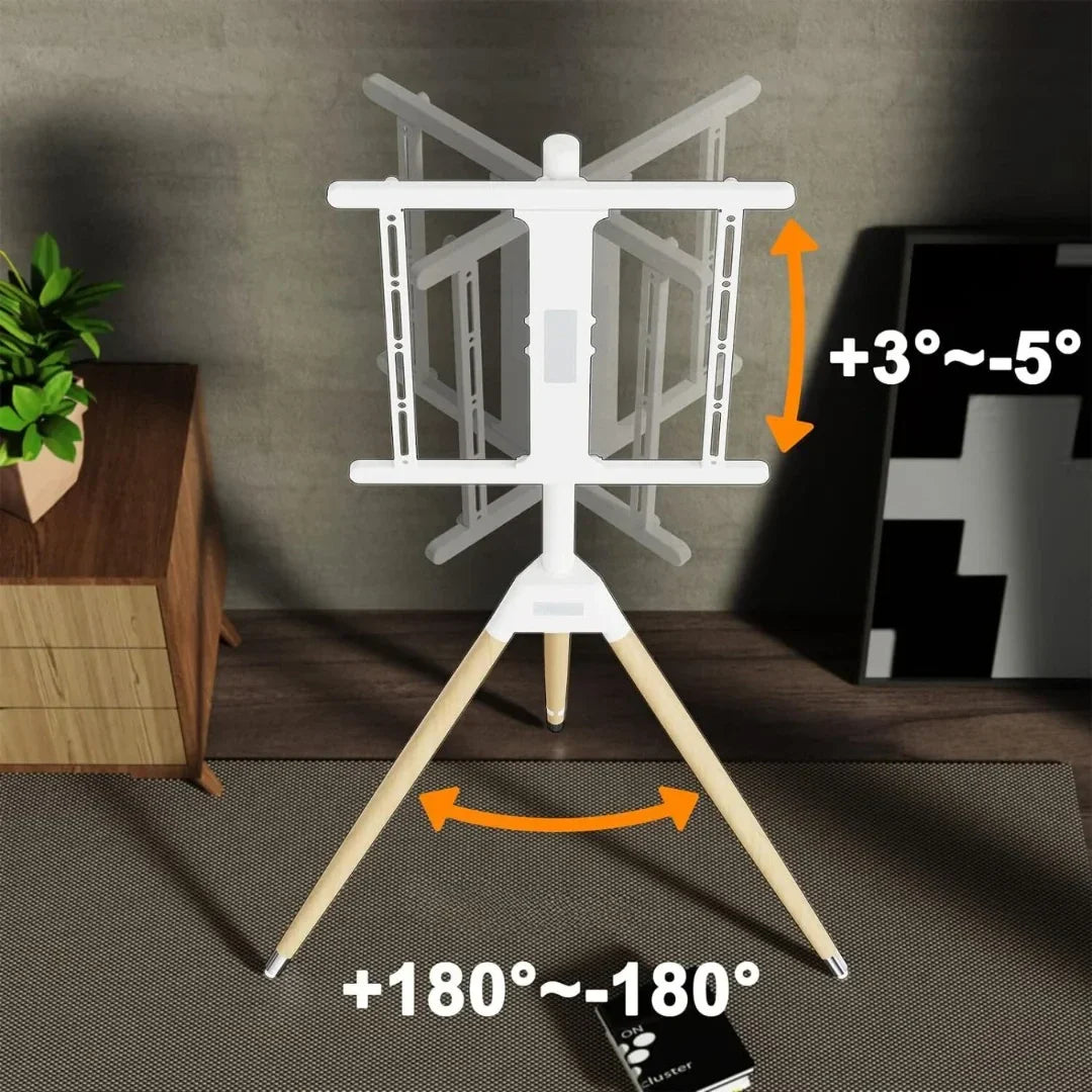 حامل تلفزيون قابل للتعديل لشاشات مقاس 32 - 75 بوصة