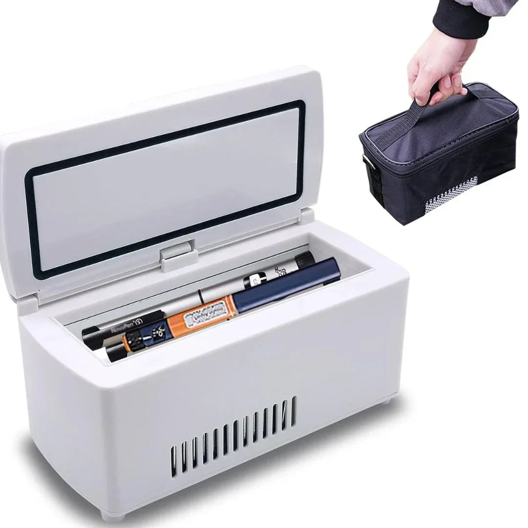 ثلاجة صغيرة قابلة لإعادة الشحن مزودة بالأنسولين