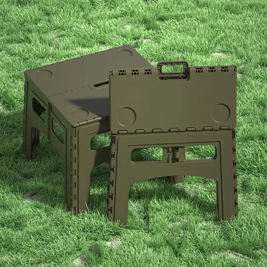 Foldable Picnic Table Portable Camping Table Outdoor Folding Table for Fishing, Backpacking, Travel, Cooking, Self Driving