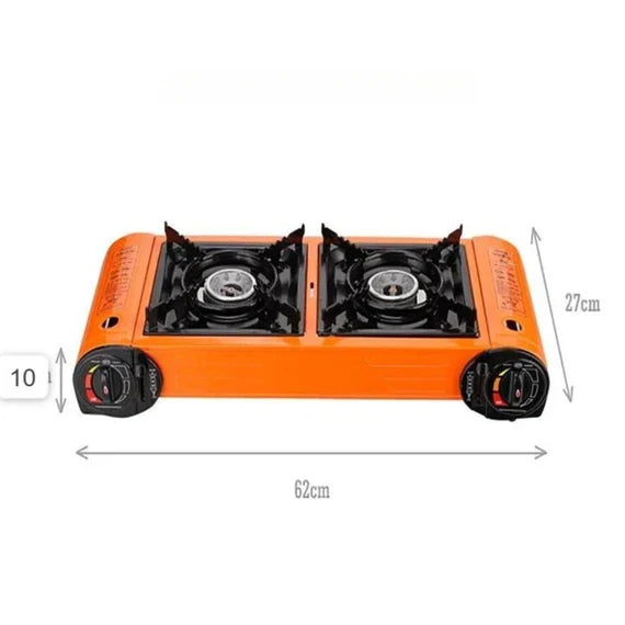 موقد غاز مزدوج محمول