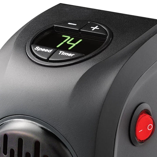 Portable Wall Plug-In Heater Digital Temperature Display 350 Watts