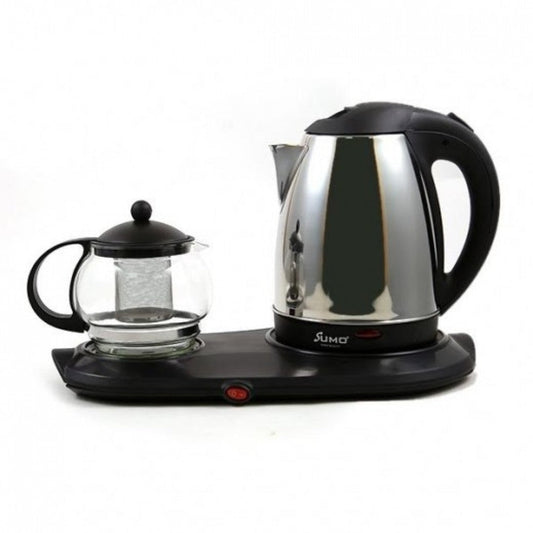 Tea Tray Set Electric Stainless Steel Kettle 3 in 1