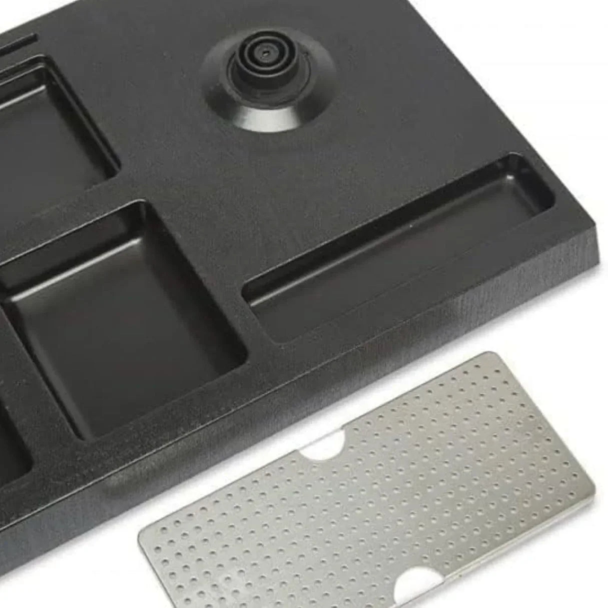 مجموعة غلاية فندقية من الفولاذ المقاوم للصدأ سعة 1.2 لتر مع قاعدة متعددة الوظائف