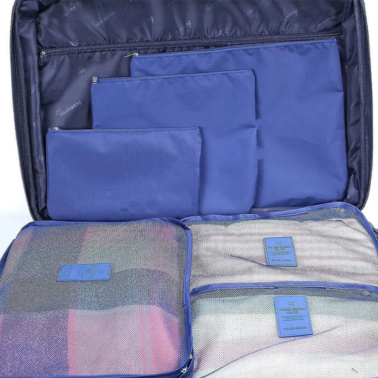 Travel Cloth Organizer Pouch Zipper Bags 6Pcs